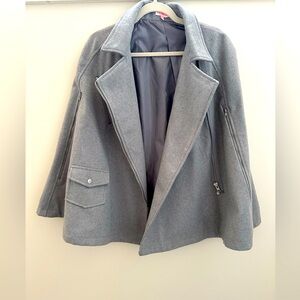 Renamed Grey Cape Jacket- Small